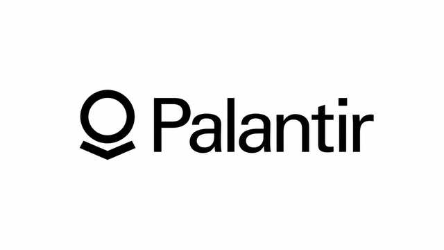 Logo Palantir Technologies nero su sfondo bianco